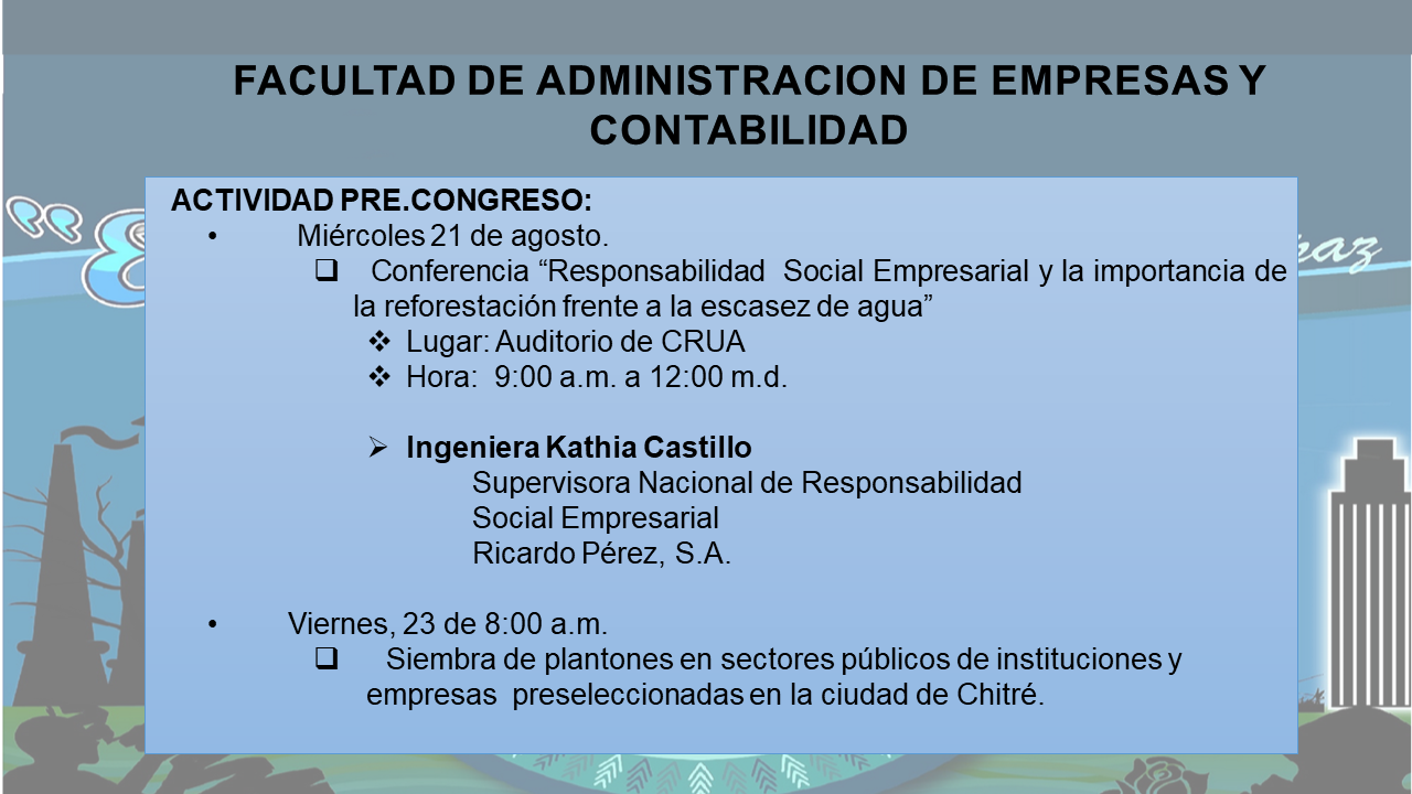 FACULTAD DE ADMINISTRACION DE EMPRESA